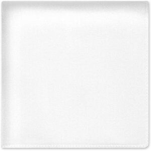 100% Pure Silk Pocket Square Solid Color White 11" X 11"